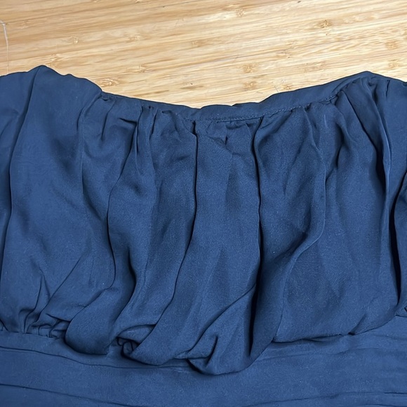 EUC Shoshanna- 100% Silk Elegant Black Strapless Jumpsuit. Size 4 - Picture 8 of 8